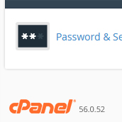 cPanel settings